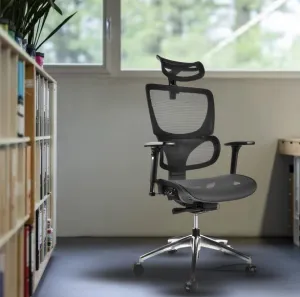 MERCURY Ergonomická kancelárska stolička LUNA JNS-101A, čierna