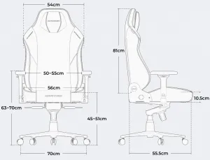 Herná stolička DXRacer MARTIAN s elektrickým ovládaním, čierna, látka