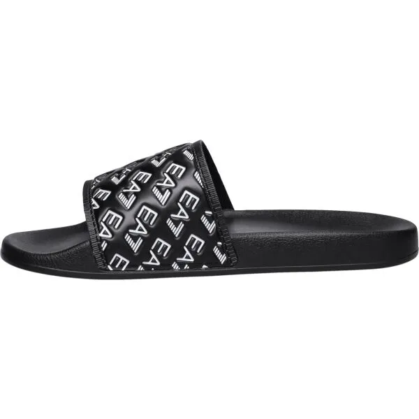 EA7 BEACHWEAR Unisex šľapky, čierna, veľkosť