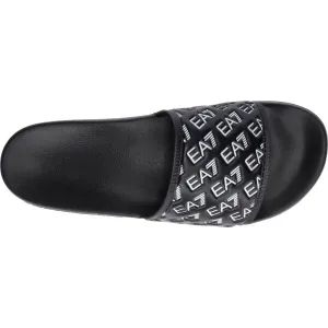 EA7 BEACHWEAR Unisex šľapky, čierna, veľkosť