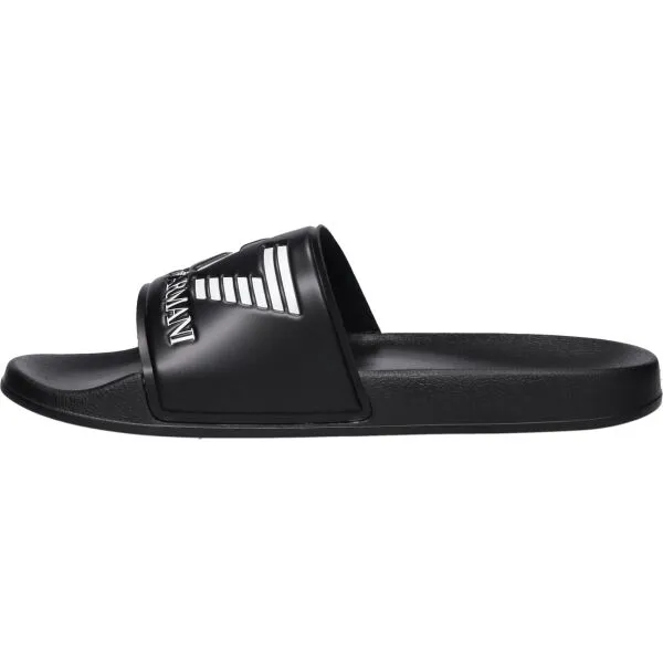 EA7 BEACHWEAR Unisex šľapky, čierna, veľkosť