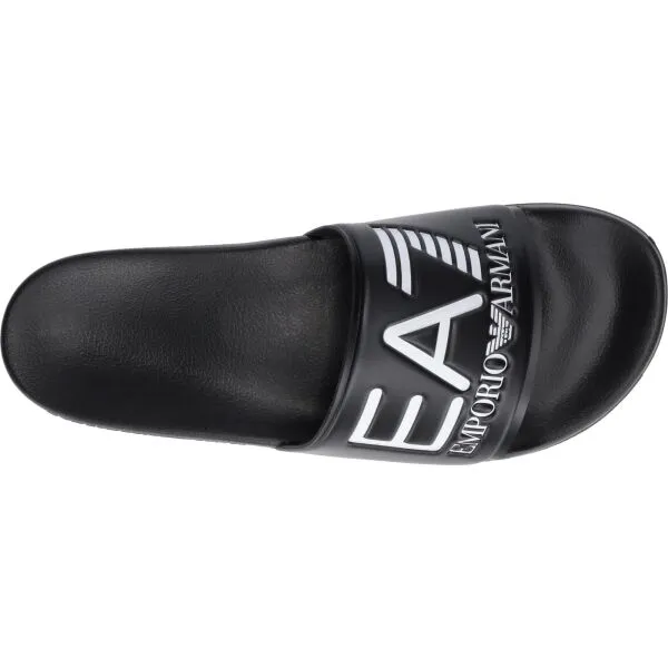 EA7 BEACHWEAR Unisex šľapky, čierna, veľkosť