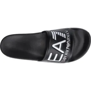 EA7 BEACHWEAR Unisex šľapky, čierna, veľkosť