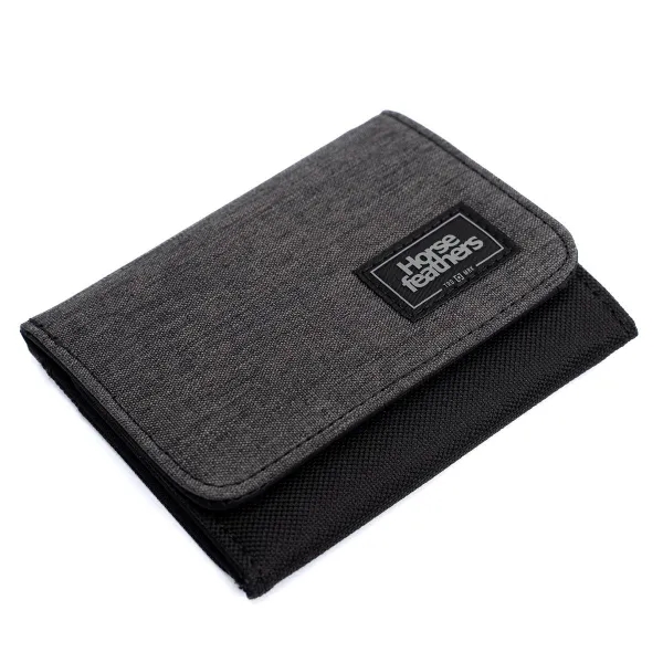 HORSEFEATHERS Peňaženka Ward - heather anthracite GRAY