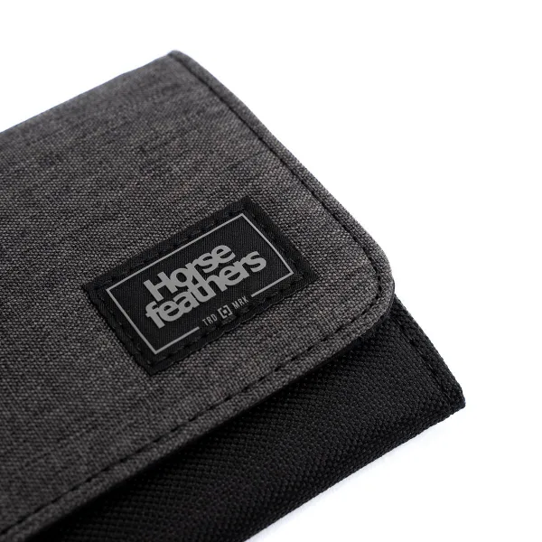 HORSEFEATHERS Peňaženka Ward - heather anthracite GRAY