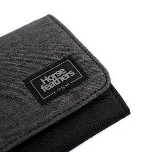 HORSEFEATHERS Peňaženka Ward - heather anthracite GRAY