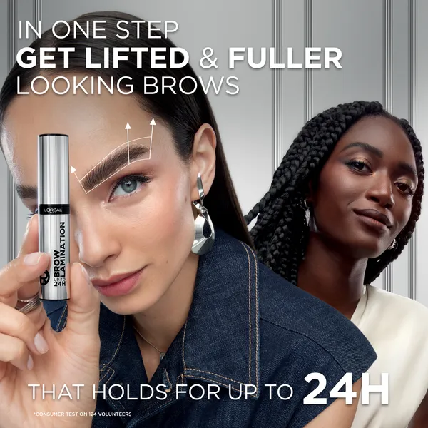 L’Oréal Paris Infaillible 24h Brow Lamination transparentný fixačný gél na obočie odtieň Transparent 6 ml