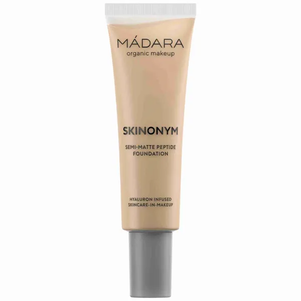 MÁDARA Skinonym Semi-Matte Peptide dlhotrvajúci make-up s peptidmi odtieň True Beige 35 30 ml