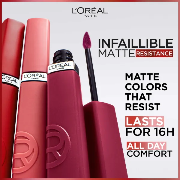 L’Oréal Paris Infaillible Matte Resistance matný hydratačný rúž odtieň 665 First Move 5 ml
