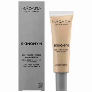 MÁDARA Skinonym Semi-Matte Peptide dlhotrvajúci make-up s peptidmi odtieň True Beige 35 30 ml