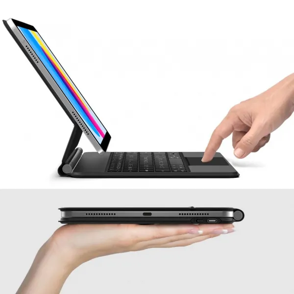 Tech-Protect Smartcase Magnetic puzdro s klávesnicou na iPad 10.9'' 10gen 2022 / 11'' 11gen 2025, čierne