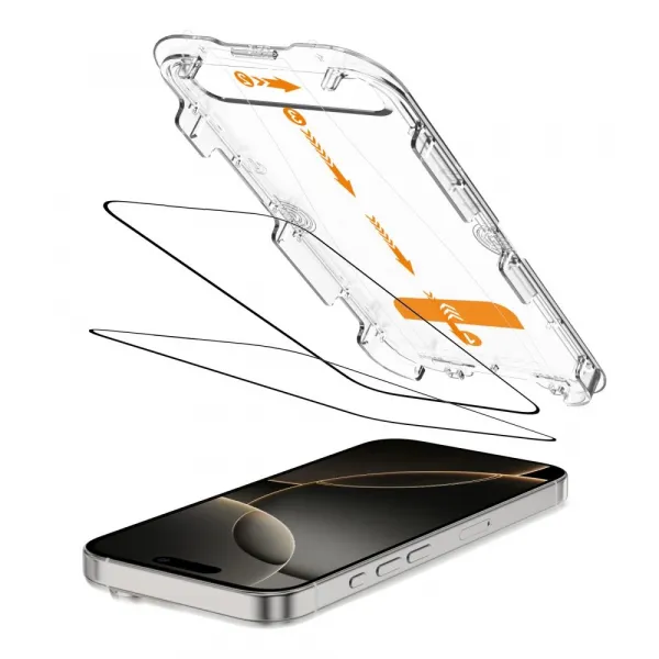 Tech-Protect Quick Set 2x ochranné sklo na iPhone 16 Pro Max, čierne