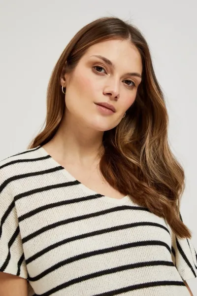 Marisse Women's Blouse L-Ts-4393 Off White