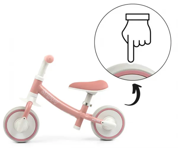 Detské odrážadlo kolo Milly Mally Skippy pink