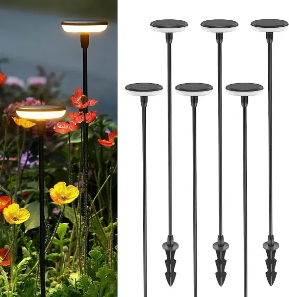 LED solárna lampa kruh - Efekt plávajúceho svetla