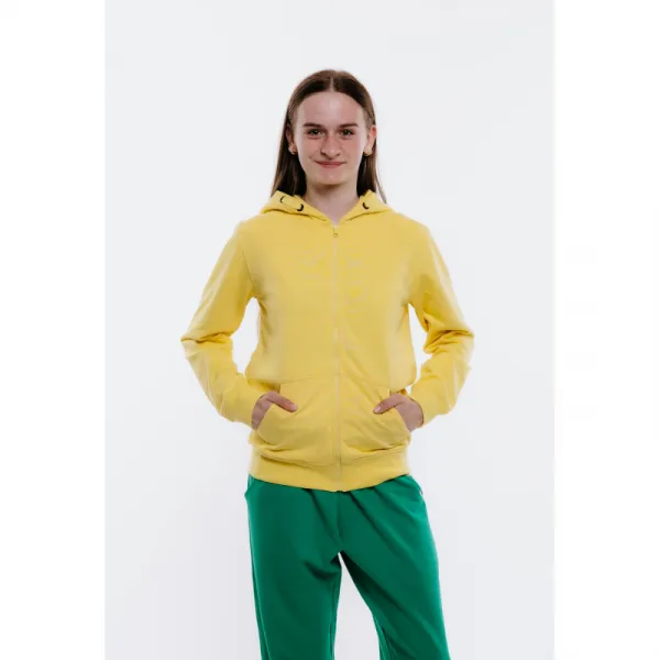 Dievčenská mikina so zipsom AUTHORITY H-TEEN ZIP G yellow