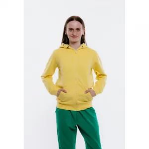 Dievčenská mikina so zipsom AUTHORITY H-TEEN ZIP G yellow
