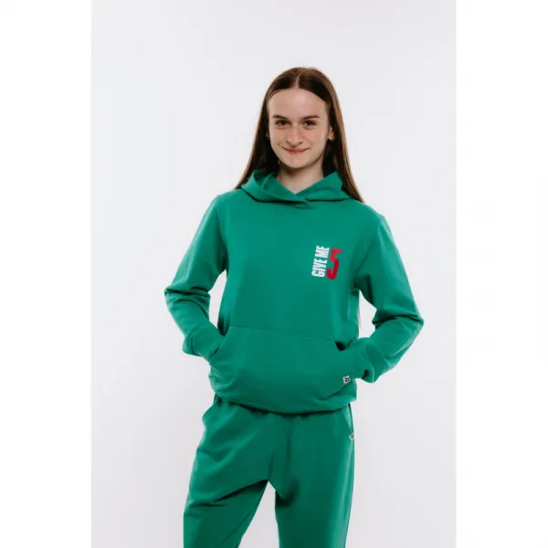 Dievčenská mikina s kapucňou AUTHORITY H-TRENDY G green
