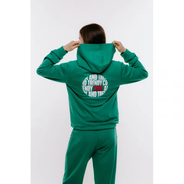 Dievčenská mikina s kapucňou AUTHORITY H-TRENDY G green