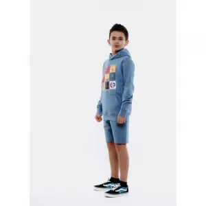 Chlapčenská mikina s kapucňou AUTHORITY H-SKATER90 B blue