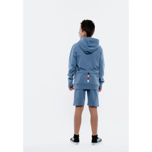 Chlapčenská mikina s kapucňou AUTHORITY H-SKATER90 B blue