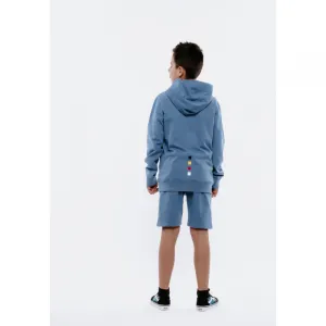 Chlapčenská mikina s kapucňou AUTHORITY H-SKATER90 B blue