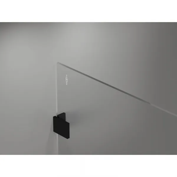 MEXEN/S - Lunar Sprchová zástena WALK-IN ľavá 70 x 200, transparent 8 mm, čierna 830-070-000-70-00-L