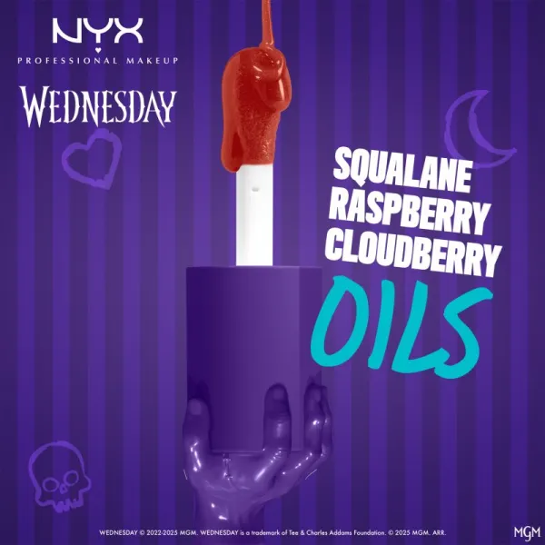 NYX Professional Makeup Wednesday Mystery Lip Oil olej na pery odtieň 02 Thorn Pricked 4.8 ml