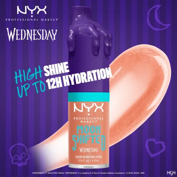 NYX Professional Makeup Wednesday Mystery Lip Oil olej na pery odtieň 03 Moon Shifted 4.8 ml