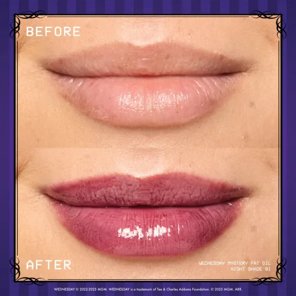 NYX Professional Makeup Wednesday Mystery Lip Oil olej na pery odtieň 01 Nightshade 4.8 ml