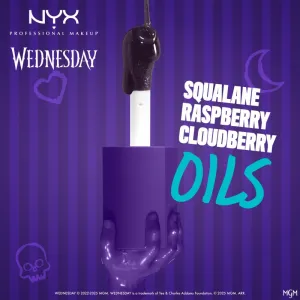 NYX Professional Makeup Wednesday Mystery Lip Oil olej na pery odtieň 01 Nightshade 4.8 ml