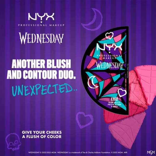 NYX Professional Makeup Wednesday Blush Palette paleta líceniek 4x2.88 g