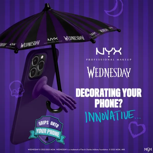 NYX Professional Makeup Wednesday Umbrella držiak na mobil 1 ks