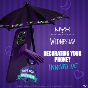 NYX Professional Makeup Wednesday Umbrella držiak na mobil 1 ks