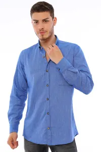G723 DEWBERRY MEN'S SHIRT-BLUE