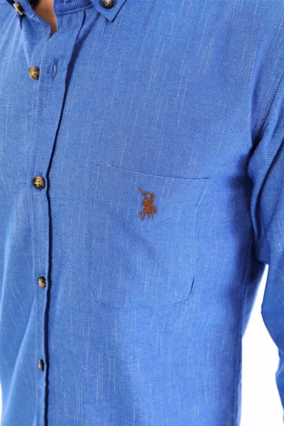G723 DEWBERRY MEN'S SHIRT-BLUE