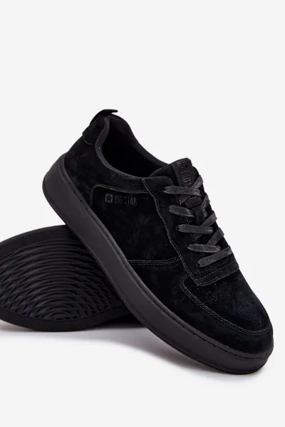 BIG STAR SHOES Pánske Sneakers Na Platforme Zamszové Big Star