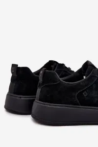 BIG STAR SHOES Pánske Sneakers Na Platforme Zamszové Big Star
