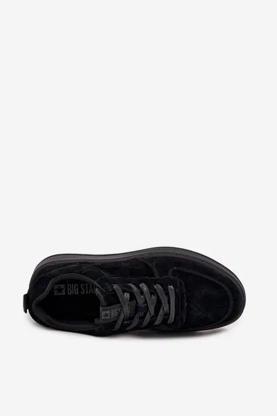 BIG STAR SHOES Pánske Sneakers Na Platforme Zamszové Big Star