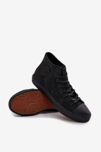 BIG STAR SHOES Pánske Zimné Tenisky Z Eko Kože Big Star