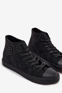 BIG STAR SHOES Pánske Zimné Tenisky Z Eko Kože Big Star