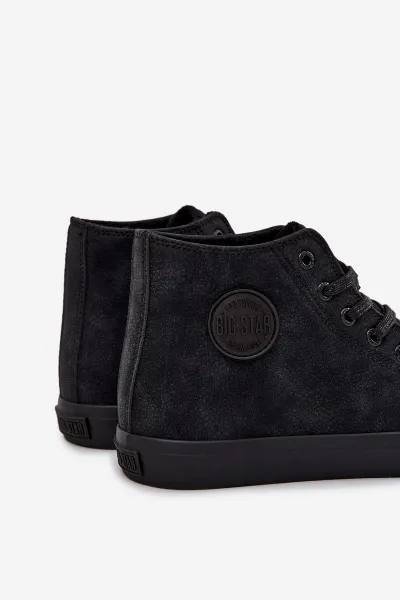 BIG STAR SHOES Pánske Zimné Tenisky Z Eko Kože Big Star