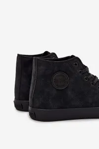 BIG STAR SHOES Pánske Zimné Tenisky Z Eko Kože Big Star