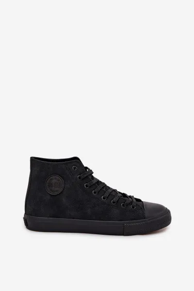 BIG STAR SHOES Pánske Zimné Tenisky Z Eko Kože Big Star