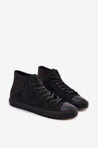 BIG STAR SHOES Pánske Zimné Tenisky Z Eko Kože Big Star