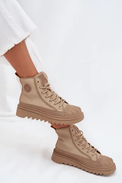 BIG STAR SHOES Vysoké Dámske Tenisky Zateplené Big Star