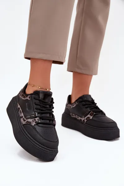 BIG STAR SHOES Dámske Sneakers Na Platforme Big Star