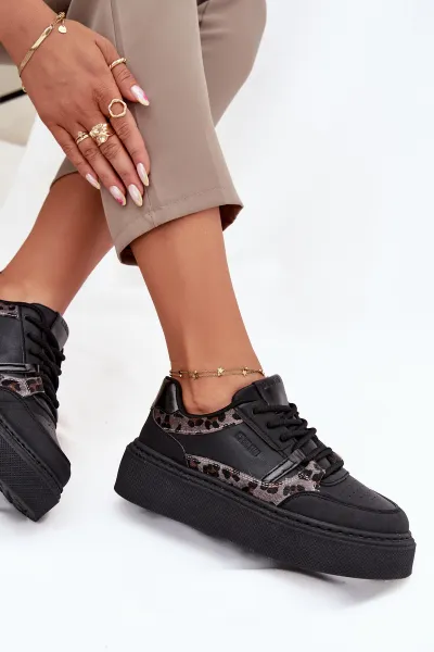 BIG STAR SHOES Dámske Sneakers Na Platforme Big Star