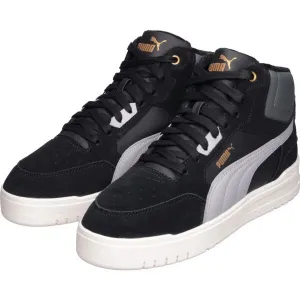 Puma SHUFFLE DOWNTOWN MID WTR Pánska zateplená voľnočasová obuv, čierna, veľkosť 43
