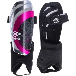 Umbro NEO PRO TECTA II GUARD W/ANKLE SOCK Pánske futbalové chrániče, strieborná, veľkosť
